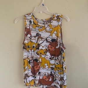 Lion King Tank top. Size XL, 58% cotton 42% Polyester.
